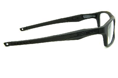 Óculos Oakley OX 8030 Crosslink Acetato Preto Fosco Troca Haste Preto/Vinho