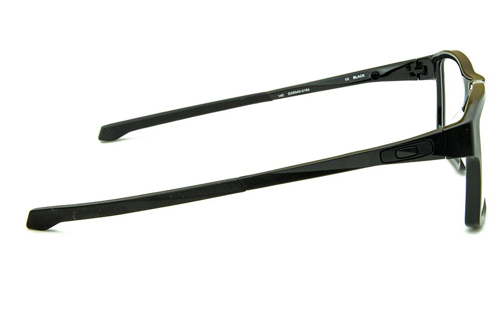 Óculos Oakley OX 8040 Chamfer 2.0 Acetato Preto com ponteiras emborrachadas