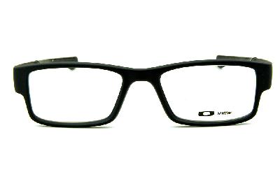 Óculos Oakley OX 8046 Airdrop Satin Black acetato preto fosco com ponteiras emborrachadas