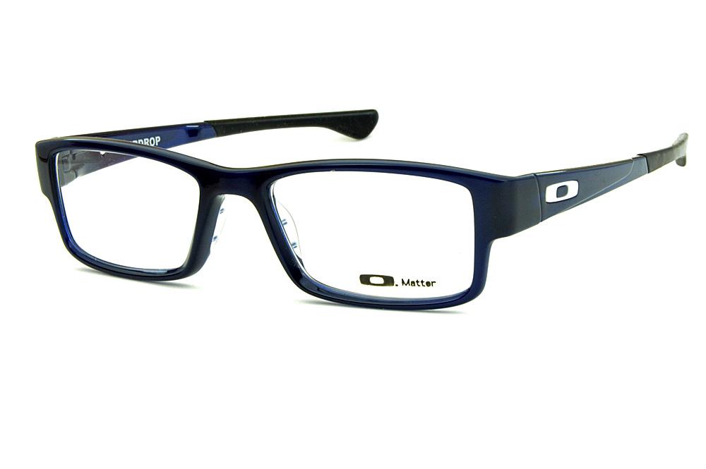 Óculos Oakley OX8046 Airdrop acetato azul e logo branco