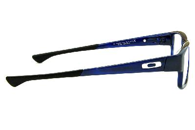 Óculos de grau Oakley Airdrop acetato azul com ponteiras emborrachadas masculino