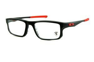 Óculos Oakley OX 8049 Voltage Satin Black 53 acetato preto fosco Edição Ferrari