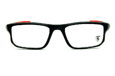 Óculos Oakley OX 8049 Voltage Satin Black 53 acetato preto fosco Edição Ferrari