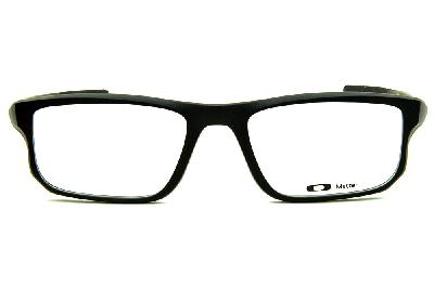 Óculos Oakley OX 8049 Voltage Satin Black acetato preto fosco com ponteiras emborrachadas