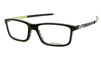 Óculos de grau Oakley Pitchman acetato preto fosco com haste de metal preta para homens