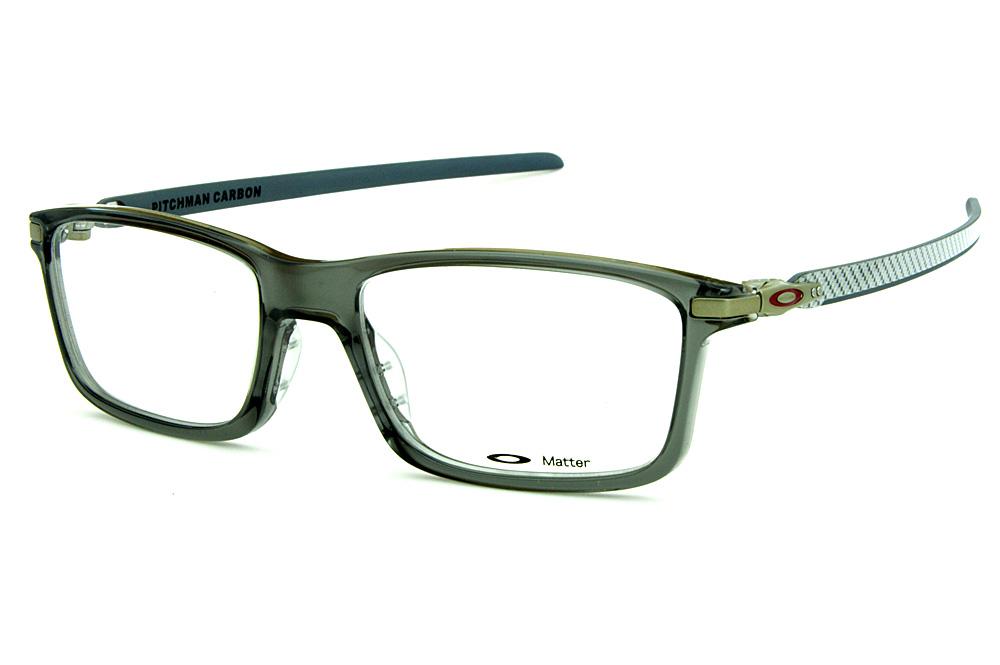 Óculos Oakley OX8092 Pitchman Carbon Grey Smoke acetato cinza
