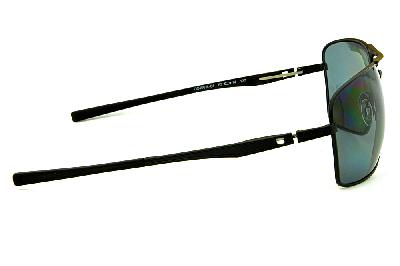 Óculos de sol Oakley OO 4063 PLAINTIFF SQUARED metal preto com lentes polarizadas