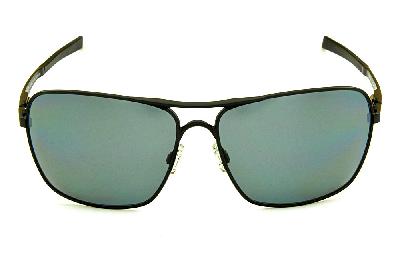 Óculos de sol Oakley OO 4063 PLAINTIFF SQUARED metal preto com lentes polarizadas