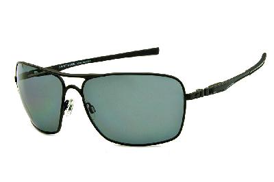 Óculos de sol Oakley OO 4063 PLAINTIFF SQUARED metal preto com lentes polarizadas