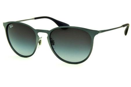 Óculos Ray-Ban Erika Metal RB 3539 cinza com lente degradê