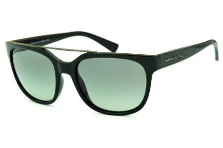 Óculos de Sol Armani Exchange Gatsby em acetato preto para homens e mulheres