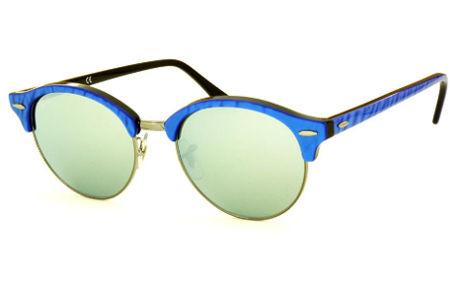 Óculos Ray-Ban Round RB3447 metal dourado lente espelhada rosê