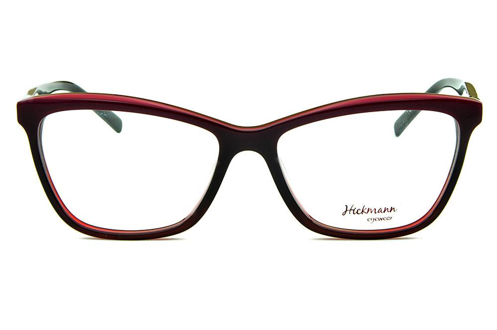 Armação de grau óculos Ana Hickmann gatinho em acetato vinho e pink haste preta feminino