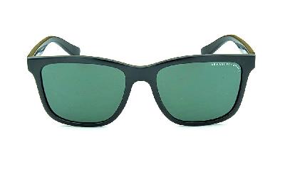 Óculos de Sol Armani Exchange acetato preto quadrado para homens e mulheres