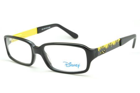 Óculos de grau infantil Disney Mickey acetato preto e amarelo para meninos