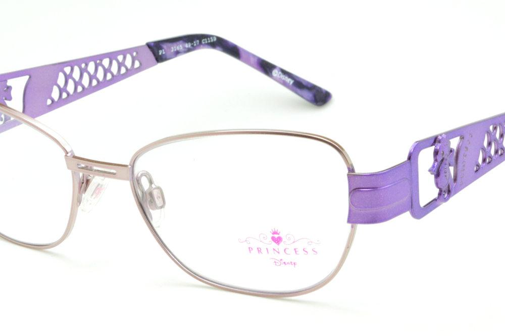 Óculos Disney Princesa P1 3165 metal roxo rosê feminina