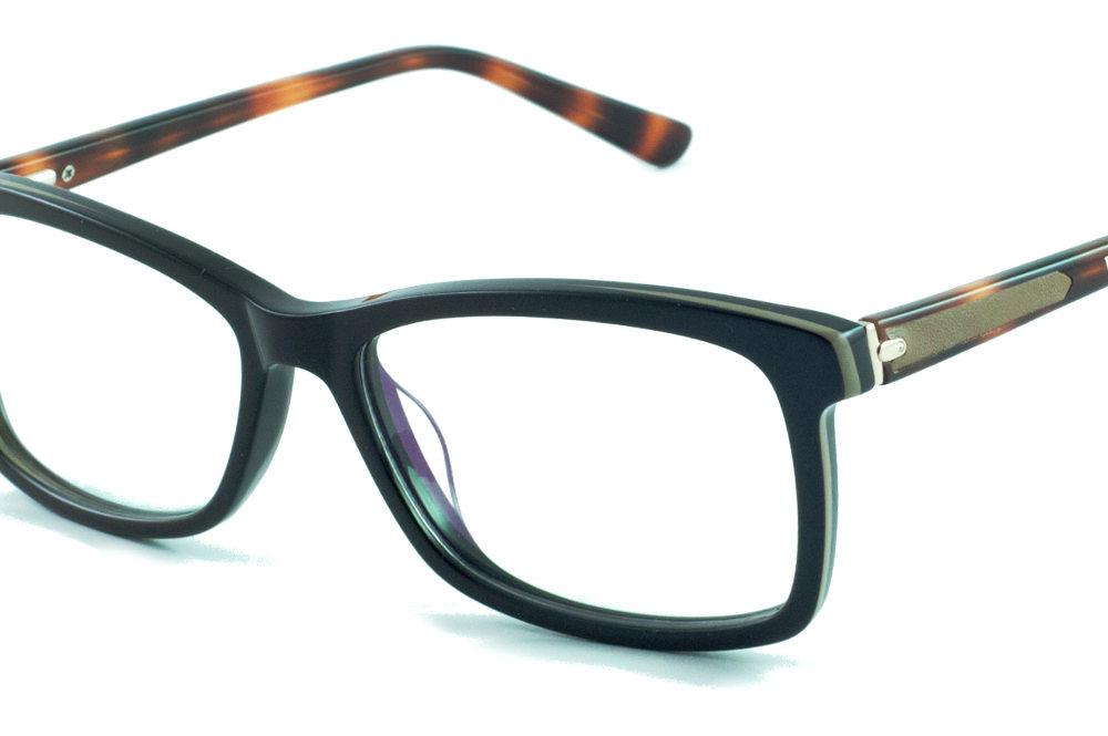 Óculos Ilusion SL6850 acetato marrom haste onça feminino