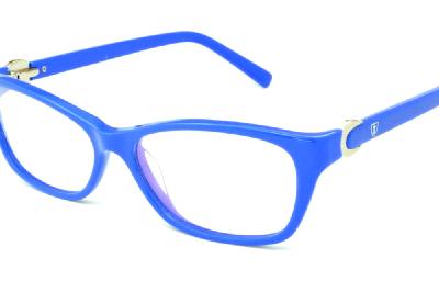 Óculos de grau Ilusion em acetato azul royal para mulheres