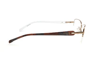 Óculos Bulget cobre em nylon com haste com estampa preta/marrom flexível de mola