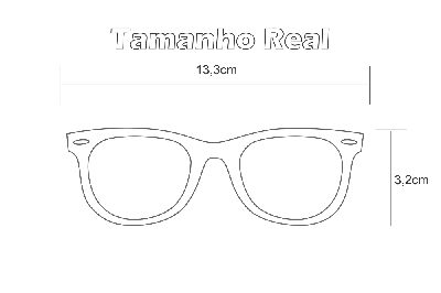 Óculos Ilusion dourado metálico em fio de nylon com haste vermelha e branca com strass cristal