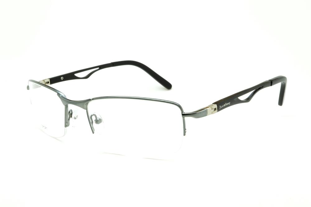 Óculos Ilusion prata haste preta e detalhe vazado