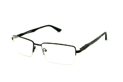 Óculos Ilusion fio de nylon preto com haste preta flexível de mola
