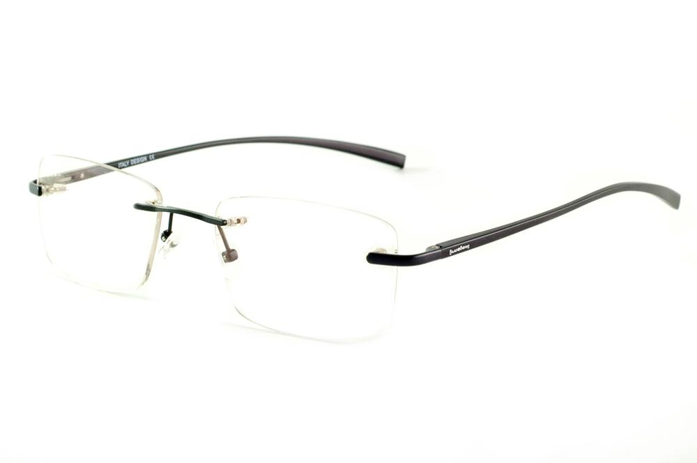 Óculos Ilusion J00585 preto modelo parafusado haste preta