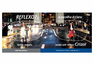 Lente Crizal Easy Acrílica com Anti Reflexo - Grau Esférico -2,00 a +4,00 .:. Cilíndrico 0 a -2,00 .:. Todos os eixos