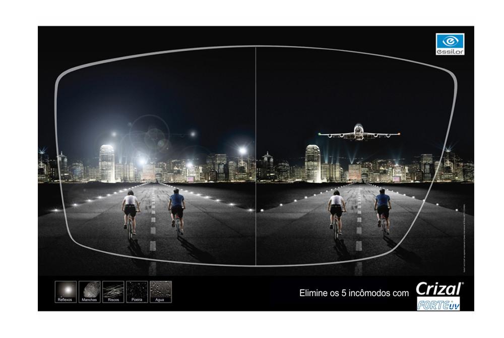 Lente Crizal Forte ESPECIAL Acrílica Grau Esférico -4,00 a +4,50 / Cilíndrico 0 a -4,00 .:. Todos os eixos