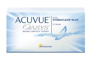 Lente de contato Acuvue Oasys Hydraclear PLUS grau esférico +3,00 kit com 6 lentes