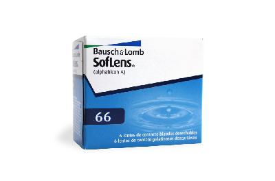 Lente de contato Bausch Lomb Soflens 66 .:. esférico -9,50 kit com 6 lentes