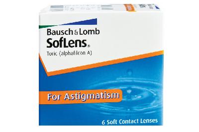 Lente de contato Bausch Lomb Soflens 66 Tórica kit 6 lentes Esf. -6,00 a +4,50 / Cil. -0,75 a -3,00