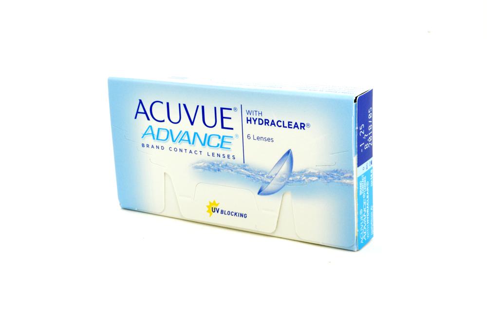 Lente de contato Acuvue Advance Hydraclear 6 lentes esférico +2,75