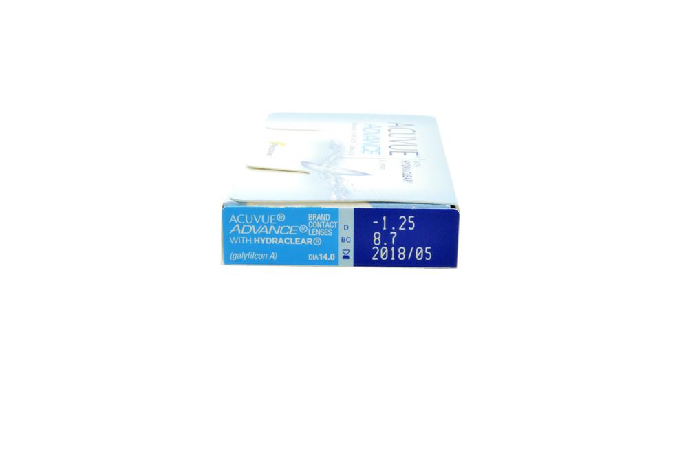 Lente de contato Acuvue Advance Hydraclear .:. esférico -12,00 kit com 6 lentes
