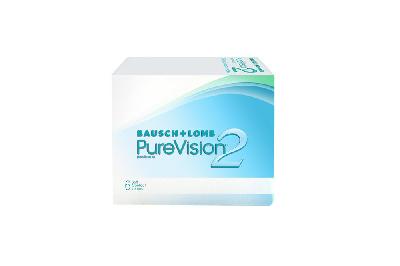 Lente de contato PUREVISION 2 .:. esférico -6,25 kit com 6 lentes