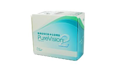 Lente de contato PUREVISION 2 .:. esférico -10 kit com 6 lentes