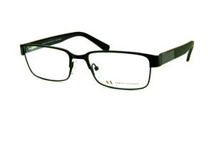 Óculos Armani Exchange AX 1017 preto com hastes preta fosca e logo cinza
