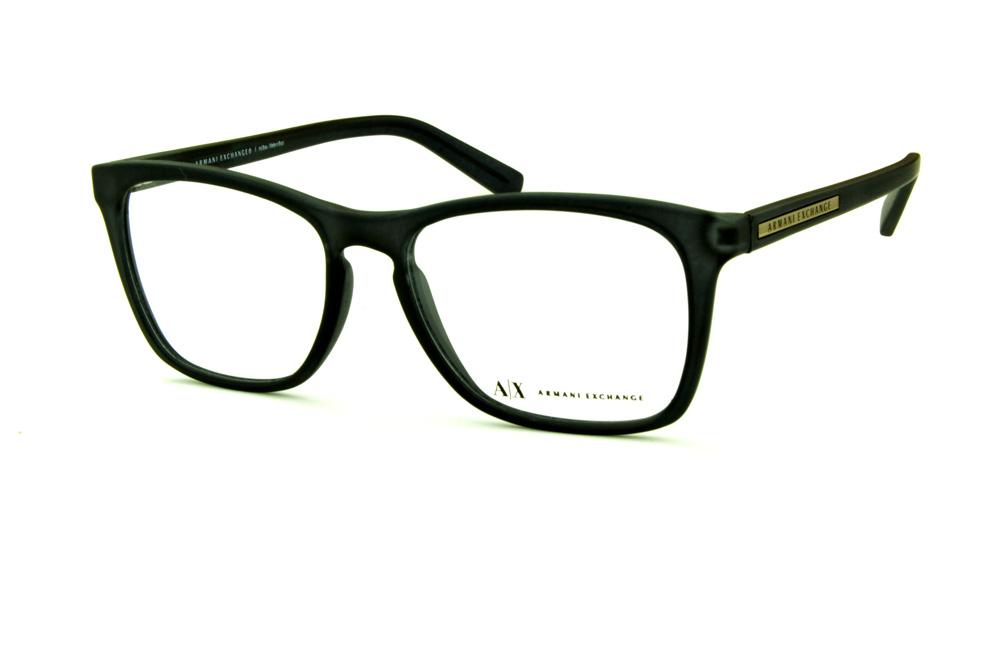 Óculos Armani Exchange AX 3012 cinza fosco haste fina masculino