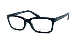 Óculos de grau Armani Exchange acetato azul fosco para homens