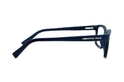 Óculos de grau Armani Exchange acetato azul fosco para homens