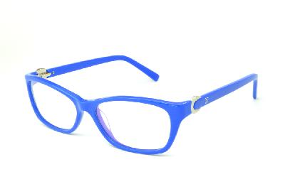 Óculos de grau Ilusion em acetato azul royal para mulheres