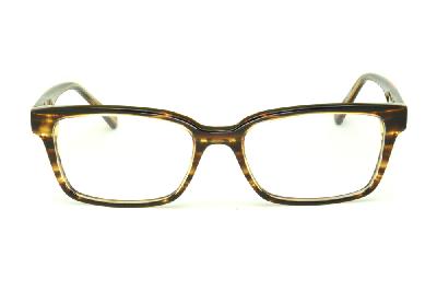 Óculos de grau Atitude em acetato caramelo e marrom mesclados para mulheres