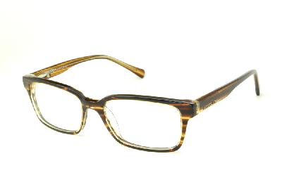 Óculos de grau Atitude em acetato caramelo e marrom mesclados para mulheres