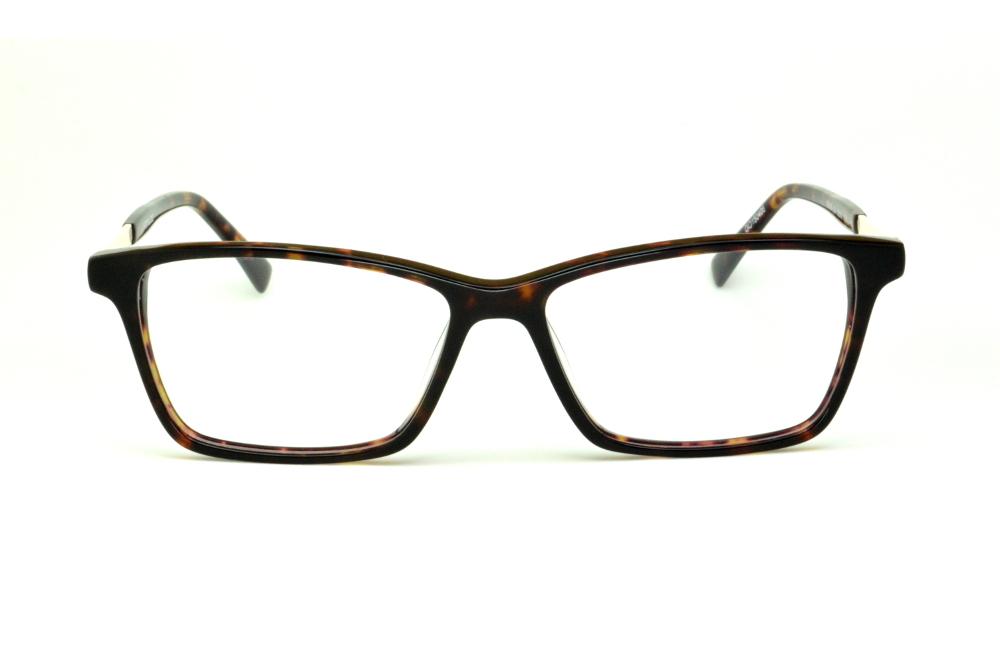 Óculos Atitude em acetato cor demi tartaruga efeito onça com haste flexível de mola