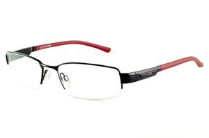 Óculos Atitude preto com haste vermelha flexível de mola