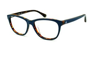 Óculos Calvin Klein CK 5841 Azul Marinho com efeito onça tartaruga e haste flexível