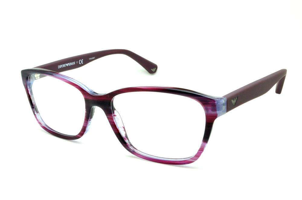 Óculos Emporio Armani EA3060 lilas e roxo camuflado