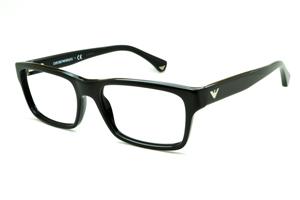 Óculos Emporio Armani EA 3050 preto em acetato