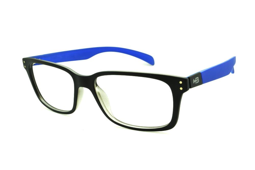 Óculos HB M93 105 Black Matte Blue Aerotech preto fosco haste azul