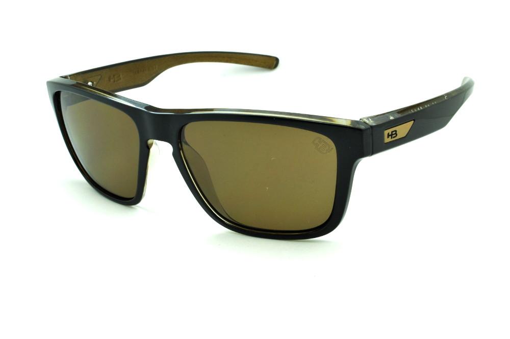 Óculos HB H-BOMB Black Gold Preto e marrom detalhe dourado